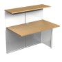 Wolfstahl Bancone aggiuntivo Genova 3992 in faggio rettangolare 116x70 cm (LxP)