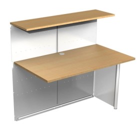 Wolfstahl Anbautheke Genua 3992 buche rechteckig 116x70 cm (BxT)