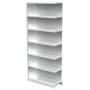 Wolfstahl Scaffale per ufficio con retro 96 x 30 x 225 cm grigio chiaro