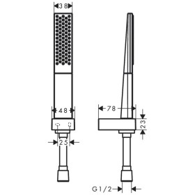 hansgrohe Rainfinity Brausehalterset 100 1jet mit Brauseschlauch 160 cm