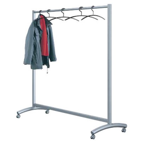Wolfstahl Kleiderständer Event 4 Rollen silber