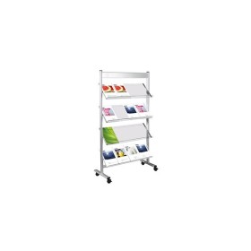 Wolfstahl Prospektregal Ecoline silber DIN A4