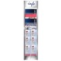 Wolfstahl Wandprospekthalter silber, transparent DIN A4