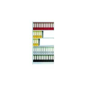 Wolfstahl Regalfeld Office ohne Rückwand 96 x 30 x 190 cm lichtgrau