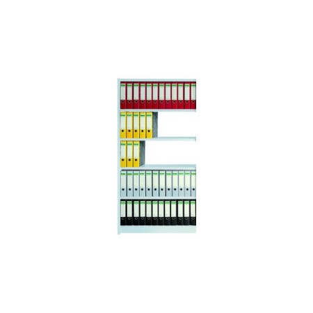 Wolfstahl Regalfeld Office ohne Rückwand 96 x 30 x 190 cm lichtgrau