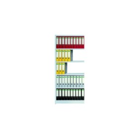 Wolfstahl Regalfeld Office ohne Rückwand 75 x 30 x 190 cm lichtgrau