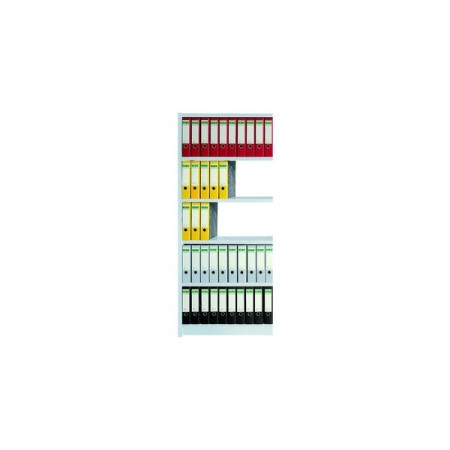 Wolfstahl Regalfeld Office ohne Rückwand 75 x 30 x 190 cm lichtgrau