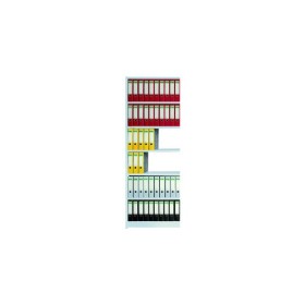Wolfstahl Regalfeld Office ohne Rückwand 75 x 30 x 225 cm lichtgrau