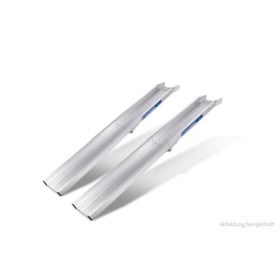 Mauderer Verladerampe paar SuperLeicht-Schiene AK mit Rand & klappbar Länge 3500/1750mm - Tragkraft 350kg