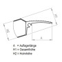 Mauderer Verladerampe paar Allround-Schiene BO26/28 incl. Sicherungslasche Länge 2650mm - Produktansicht