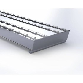 Coppia di rampe di carico per carichi pesanti XOS larghe 400mm (testa con rilievo) Lunghezza 2000mm - Portata 17000kg