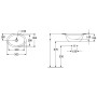 Villeroy & Boch Loop & Friends Unterbauwaschbecken oval 50,5 x 36 cm, mit Überlauf - Produktansicht