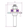Fresa a disco per scanalature PROJAHN con supporto - vista dettagliata