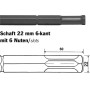PROJAHN Spitzmeissel Schaft 21 mm 6-kant - Detailansicht