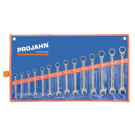 Set di chiavi a cricchetto PROJAHN GearTech Classic senza pulsante di inversione 14 pezzi metrico