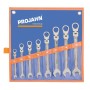 Set di chiavi a cricchetto flessibili PROJAHN GearTech senza pulsante di inversione 8 pezzi metrico
