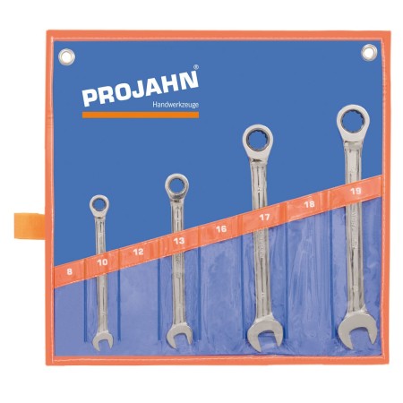Set di chiavi a cricchetto PROJAHN GearTech Classic senza pulsante di inversione 4 pezzi metrico