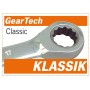 Set di chiavi a cricchetto PROJAHN GearTech Classic senza pulsante di inversione 8 pezzi metrici - vista dettagliata