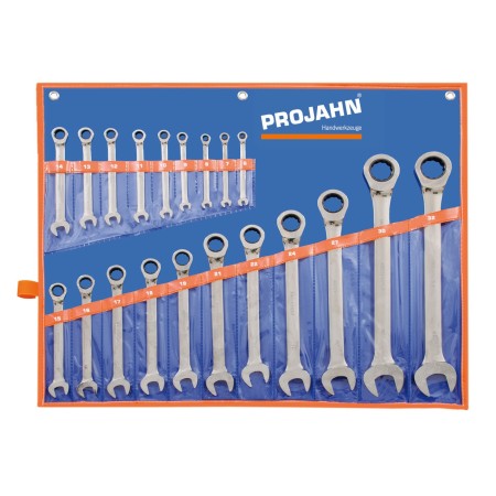 Set di chiavi a cricchetto PROJAHN GearTech Classic senza pulsante di inversione 20 pezzi metrico