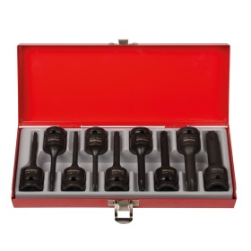 PROJAHN Schlag-Steckschlüssel-Set für Innen-TX Schrauben 12,5 / 1/2" 9-tlg