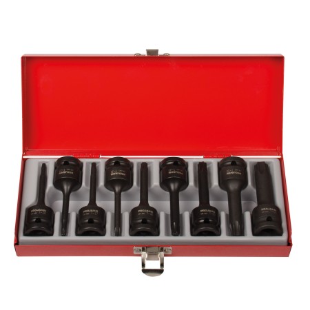 Ensemble de douilles à chocs PROJAHN pour vis intérieures TX 12,5 / 1/2" 9 pièces