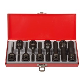PROJAHN Schlag-Steckschlüssel-Set für Innen-6kant Schrauben 12,5 / 1/2" 9-tlg