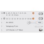 PROJAHN Durchschraubknarren-Koffer metrisch 6-kant 6,3 / 1/4" + 10 / 3/8" 25-tlg - Detailansicht