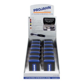 Set di punte PROJAHN COLOR con cricchetto reversibile 6,3 / 1/4" 25 mm 33 pezzi XS