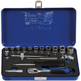 PROJAHN Xi-on Steckschlüsselkoffer metrisch 6-kant 6,3 / 1/4" 18-tlg