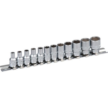 PROJAHN Rail de douilles Xi-on équipé métrique 6,3 / 1/4" incl. 12 douilles