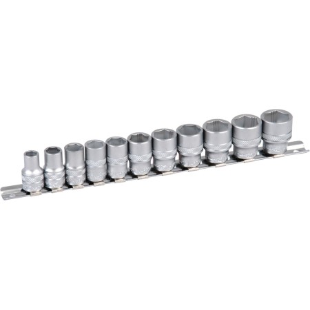PROJAHN Rail de douilles Xi-on équipé métrique 10 / 3/8" incl. 11 douilles