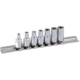 Barre à douille PROJAHN garnie E-TX 6,3 / 1/4" avec 7 douilles à embouts