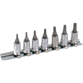 Rail de douilles PROJAHN équipé pour vis intérieures TX 6,3 / 1/4" Incl. 7 douilles