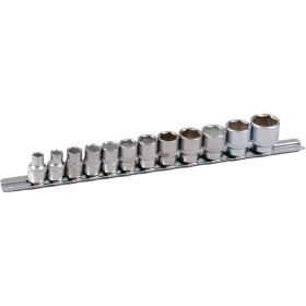 Rail de douilles PROJAHN équipé métrique 10 / 3/8" avec 12 douilles