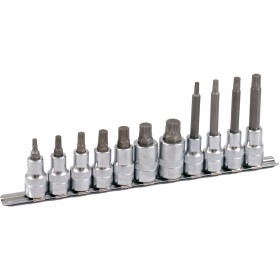 Rail de douille à cliquet PROJAHN équipé pour vis à douille intérieures à multi-denture 12