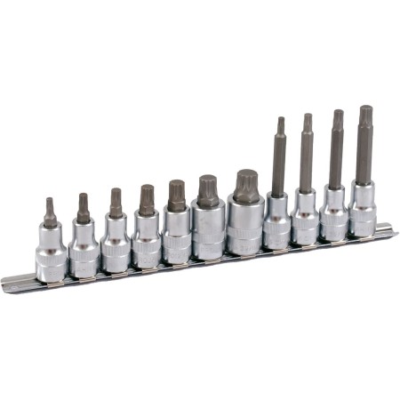 Rail de douille à cliquet PROJAHN équipé pour vis à douille intérieures à multi-denture 12