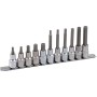 Rail de douilles PROJAHN équipé pour vis à six pans internes 12,5 / 1/2" avec 11 douilles