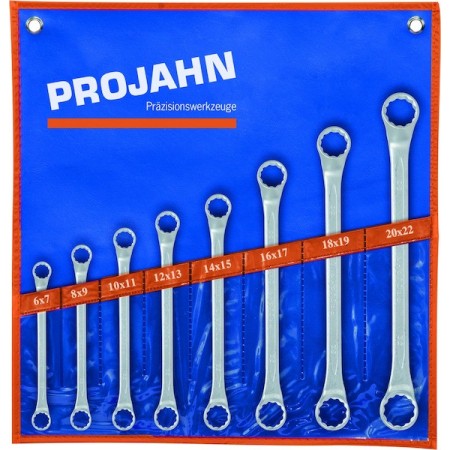 Ensemble de clés à double anneau métriques PROJAHN 8 pièces
