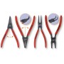 Set di pinze per anelli elastici PROJAHN PROFI 4 pezzi