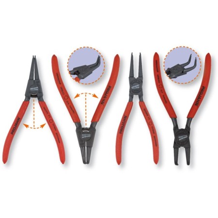 Set di pinze per anelli elastici PROJAHN PROFI 4 pezzi