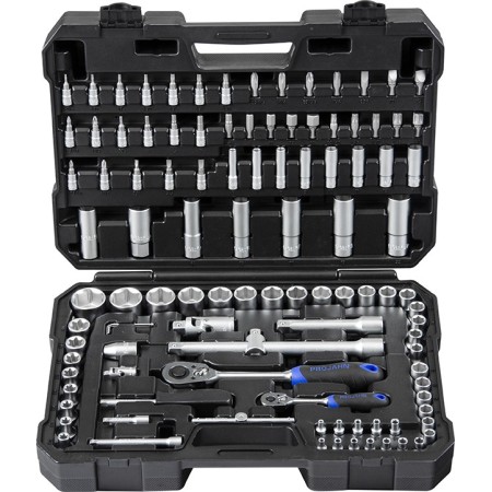 Coffret de douilles PROJAHN proficraft métrique 6 pans 6,3 / 1/4" + 12,5 / 1/2" 108 pièces