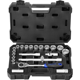 Ensemble de douilles PROJAHN proficraft métriques 6 pans 12,5 / 1/2" 21 pièces