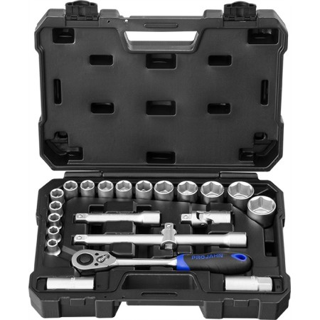 Ensemble de douilles PROJAHN proficraft métriques 6 pans 12,5 / 1/2" 21 pièces