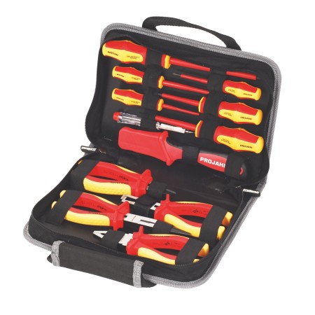 PROJAHN proficraft Astuccio attrezzi VDE ELETTRICO 12 pezzi