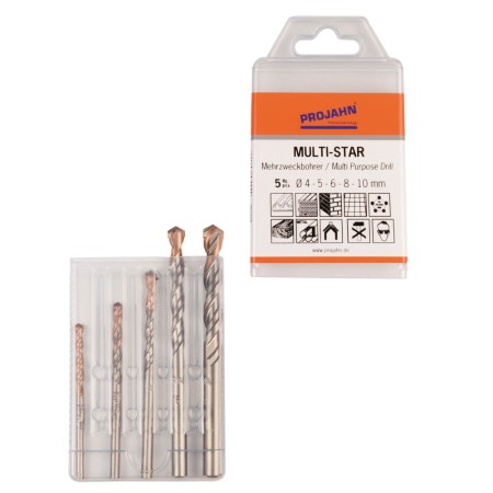 PROJAHN MULTI-STAR Mehrzweckbohrer Set 5-tlg