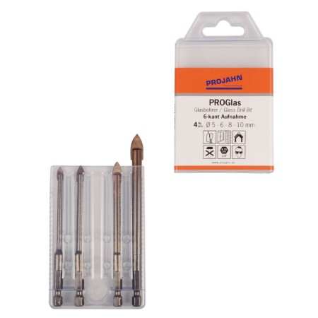 Ensemble de forets PROJAHN PROGlas 4 pièces