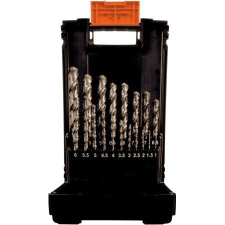 Coffret de forets hélicoïdaux PROJAHN HSS-G DIN 338 Type SN PROgresso 19 pièces