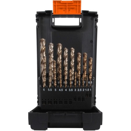 Ensemble de forets hélicoïdaux haute performance PROJAHN HSS-Co 8 % DIN 338 Type HD