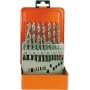 Coffret de forets hélicoïdaux PROJAHN HSS-G DIN 338 Type N TURBO 19 pièces