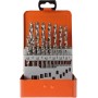 Coffret de forets hélicoïdaux PROJAHN HSS-G DIN 338 Type N BASIC 19 pièces